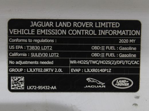 Капот LAND ROVER DISCOVERY SPORT L550 2019- (LK729S432AA, в зборі з LR070422) LR133101, LR133101, A