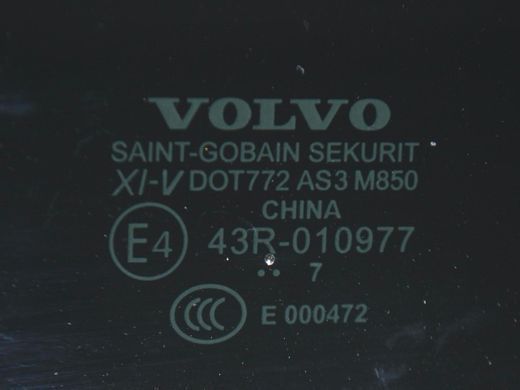 Скло люка заднє VOLVO S90 SPA 2016-2020 31424955, 31424955, A