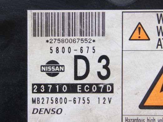 Блок управління двигуном NISSAN NAVARA D40 2005-2010 23710EC07D, 23710EC07D, A