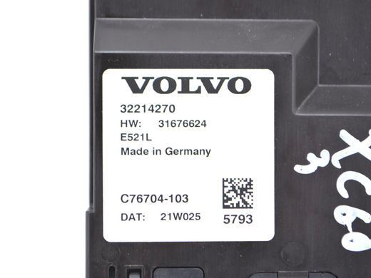 Блок управління кришки багажника VOLVO XC60 2017- 32214270, 32214270, A