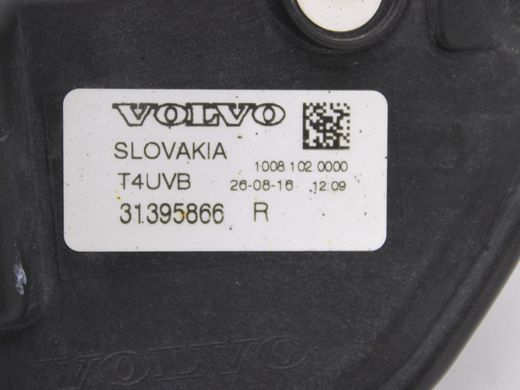 Фонарь противотуманный передний правый VOLVO S90 SPA 2016-2020 31395866, 31395866, B