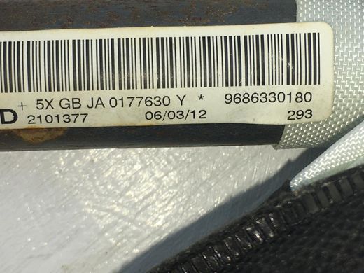 Подушка безпеки права верхня PEUGEOT 508 2010-2014 9686330180, 9686330180, A