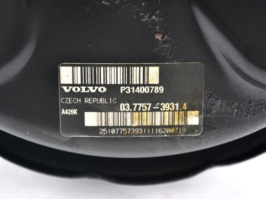 Вакуумный усилитель тормозов VOLVO S60 Y20 2013-2018 31400789, 31400789, A