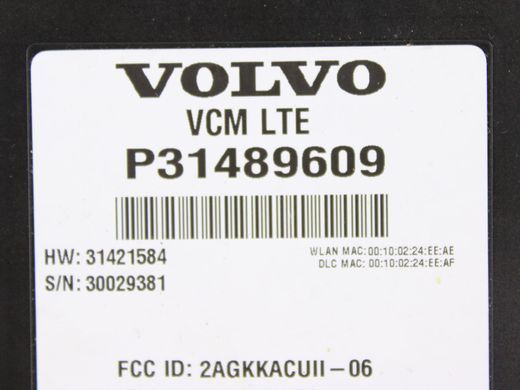 Блок управління VOLVO S90 SPA 2016-2020 31489609, 31489609, A