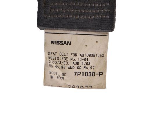 Ремінь безпеки передній лівий правий NISSAN NAVARA D40 2005-2010 H6884EB30B, H6884EB30B, A