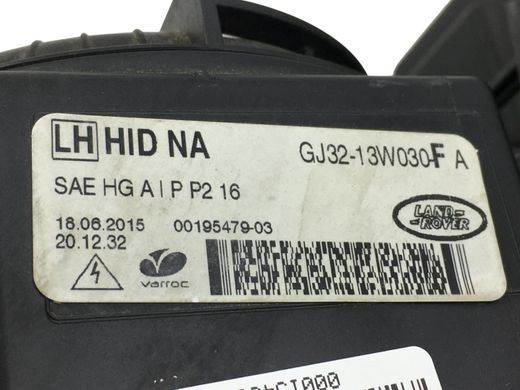 Фара передня ліва LAND ROVER RANGE ROVER EVOQUE L538 2015-2018 (LR048058) GJ3213W030FA, GJ3213W030FA, A