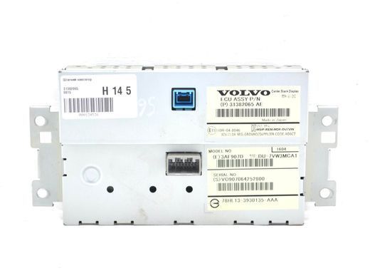 Штатний навігатор VOLVO S60 Y20 2013-2018 31382065, 31382065, B