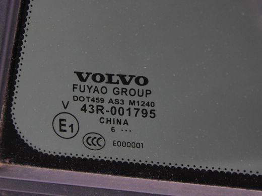 Скло дверей заднє ліве VOLVO V60 Y20 2013-2018 31352043, 31352043, A