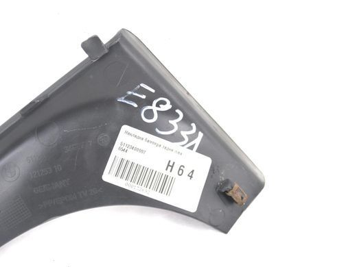 Накладка бампера задня ліва BMW X3 E83 2006-2010 51123400997, 51123400997, B