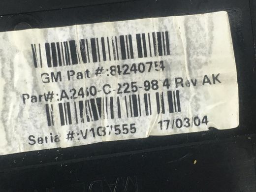 Плафон освітлення салону верхній передній GMC ACADIA 2016-2019 84240754, 84240754, A