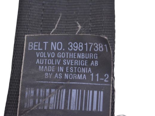 Ремень безопасности передний правый VOLVO XC60 2013-2017 39817381, 39817381, A