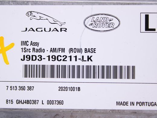 Блок управления навигацией LAND ROVER DISCOVERY SPORT L550 2019- J9D319C211LK, J9D319C211LK, B