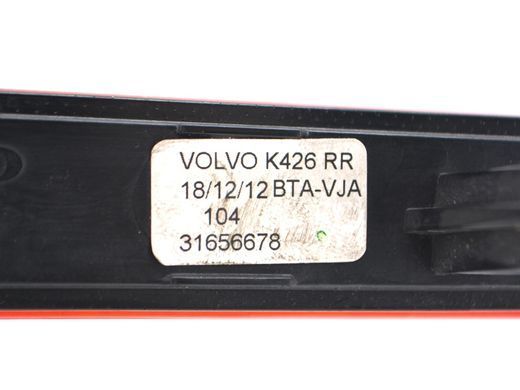 Катафот в задний бампер правый VOLVO XC60 2017- 31656678, 31656678, A
