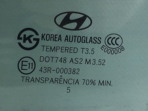 Стекло двери заднее левое HYUNDAI SANTA FE CM 2006-2009 83417-2B020, 83417-2B020, A
