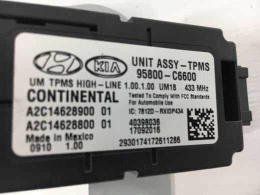 Блок измерения давления в шинах KIA SORENTO UM 2014-2020 95800-C6600, 95800-C6600, A