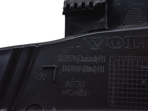 Накладка задньої стійки нижня права внутрішня VOLVO S60 SPA 2019-2024 31479179, 31479179, A