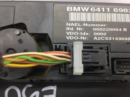 Блок управления печкой/климатконтролем BMW 320 E90 2005-2008 64116983944, 64116983944, A