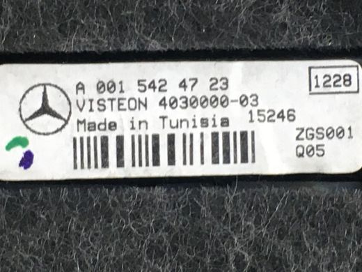 Накладка даху верхня задня внутрішня MERCEDES E220 W212 2012-2016 A2126901650, A2126901650, A