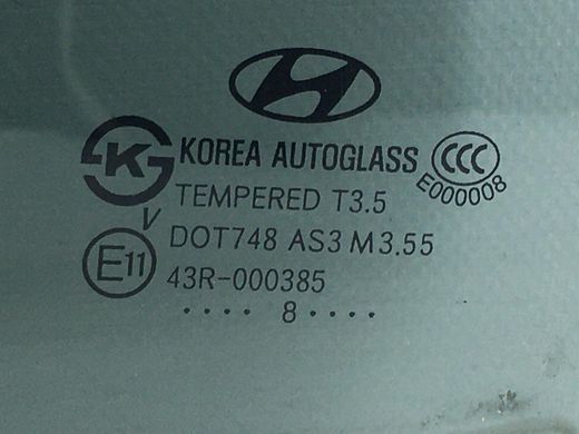 Стекло двери заднее левое HYUNDAI SANTA FE CM 2006-2009 83417-2B020, 83417-2B020, A