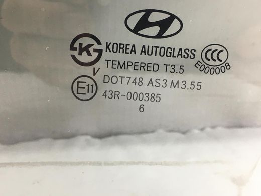 Скло дверей заднє ліве HYUNDAI SANTA FE CM 2006-2009 83417-2B020, 83417-2B020, A