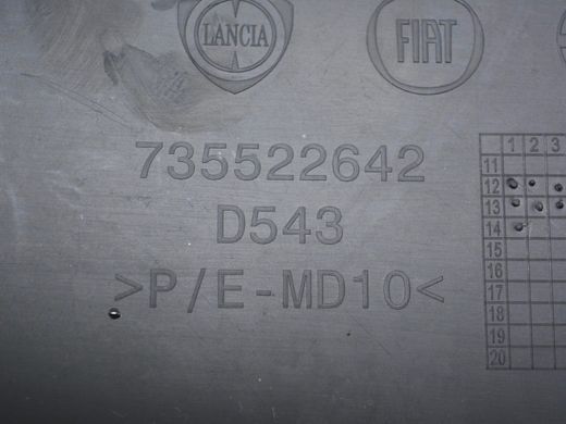 Накладка порога задня ліва внутрішня FIAT 500L 2012-2016 735522642, 735522642, B