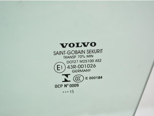 Стекло двери переднее левое VOLVO XC60 2013-2017 31386792, 31386792, A