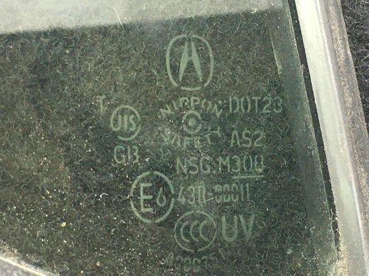 Скло дверей заднє праве ACURA ILX 2012-2018 73405-TX6-305, 73405-TX6-305, A