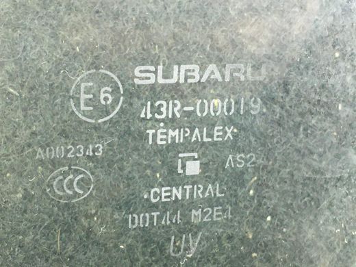 Скло дверей переднє праве SUBARU FORESTER S14 2018-2021 61011SJ000, 61011SJ000, A