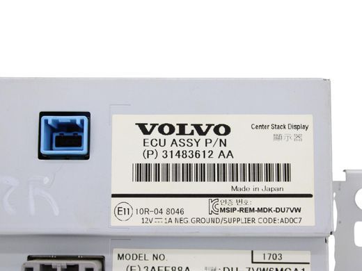Інформаційний дисплей VOLVO V60 Y20 2013-2018 31483612, 31483612, A