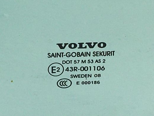 Стекло двери переднее левое VOLVO XC60 2008-2013 31386794, 31386794, A