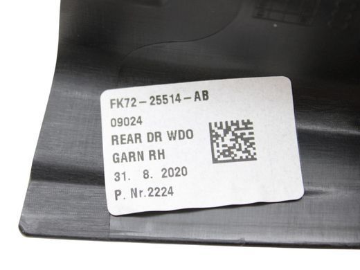 Рамка дверей верхня задня права внутрішня LAND ROVER DISCOVERY SPORT L550 2019- (FK7225514AB) LR058495, LR058495, A