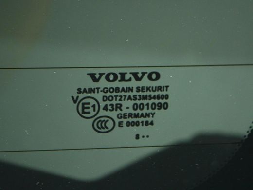 Скло кришки багажника VOLVO XC60 2008-2013 31297071, 31297071, A