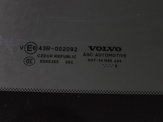 Скло в кузов заднє праве VOLVO XC90 2015-2019 31468147, 31468147, A