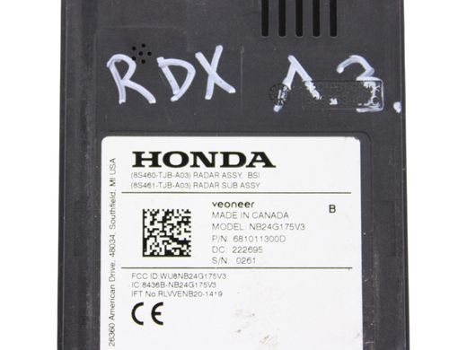 Радар задній лівий ACURA RDX 2022-2026 8S461-TJB-A03, 8S461-TJB-A03, A
