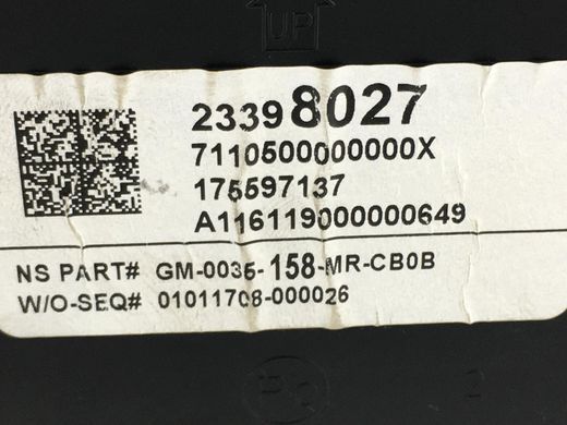 Панель приборов OPEL INSIGNIA 2013-2017 23398027, 23398027, A