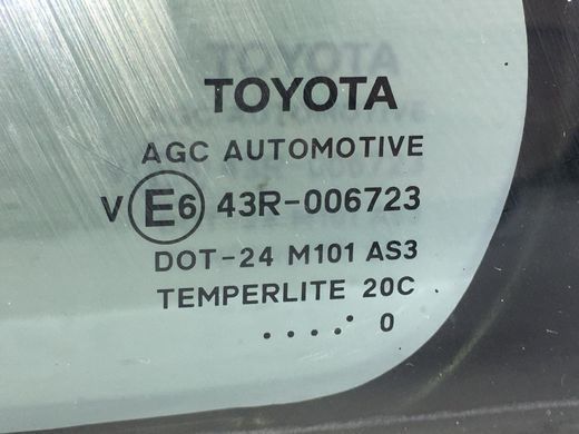 Скло дверей заднє ліве TOYOTA AVENSIS T27 2009-2011 68124-05110, 68124-05110, A