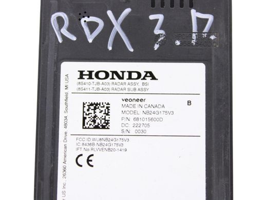 Радар задний правый ACURA RDX 2022-2026 8S411-TJB-A03, 8S411-TJB-A03, A