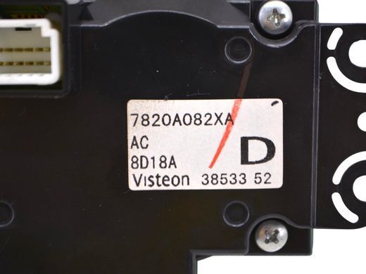 Блок управления печкой/климатконтролем CITROEN C-CROSSER 2007-2013 (6452G7) 7820A082XA, 7820A082XA, A