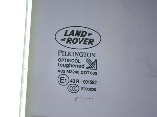 Скло дверей заднє ліве LAND ROVER RANGE ROVER SPORT L320 2005-2009 CVB500210, CVB500210, B