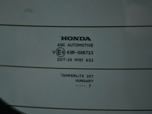 Скло кришки багажника HONDA CR-V 2006-2010 73211SWWG01, 73211SWWG01, B
