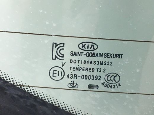 Скло кришки багажника KIA CARENS 2012-2019 87110-A4200, 87110-A4200, A