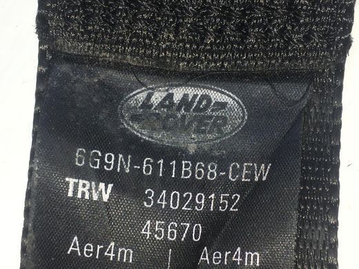 Ремінь безпеки задній лівий правий LAND ROVER FREELANDER 2 L359 2010-2012 6G9N611B68CEW, 6G9N611B68CEW, A