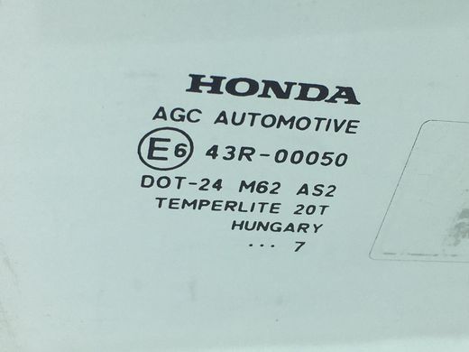 Скло дверей переднє праве HONDA CR-V 2006-2010 73300SWYE00, 73300SWYE00, A