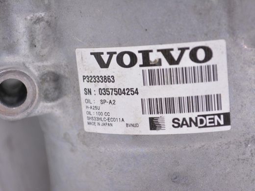 Компрессор кондиционера VOLVO S60 SPA 2019-2024 (36013037) 32333863, 32333863, A