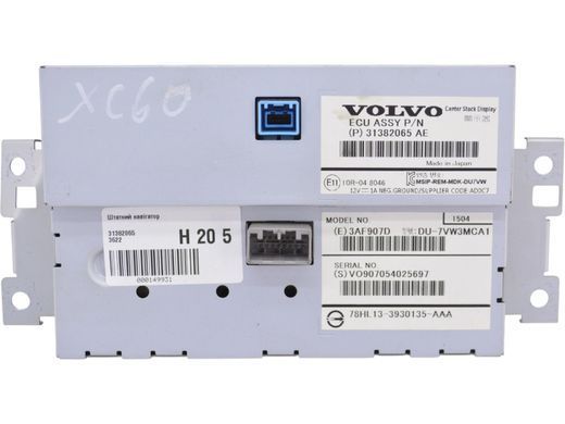 Штатний навігатор VOLVO XC60 2013-2017 31382065, 31382065, B