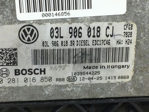 Блок управления двигателем SKODA SUPERB 3T 2008&ndash;2013 03L906018CJ, 03L906018CJ, A