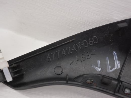 Накладка ручки передня ліва TOYOTA VERSO WAR20 2012-2018 67742-0F060, 67742-0F060, B