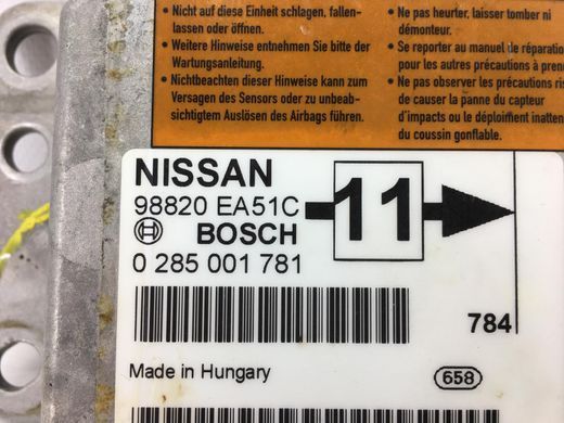 Блок управления AirBag NISSAN PATHFINDER R51 2005-2014 98820EA51C, 98820EA51C, A