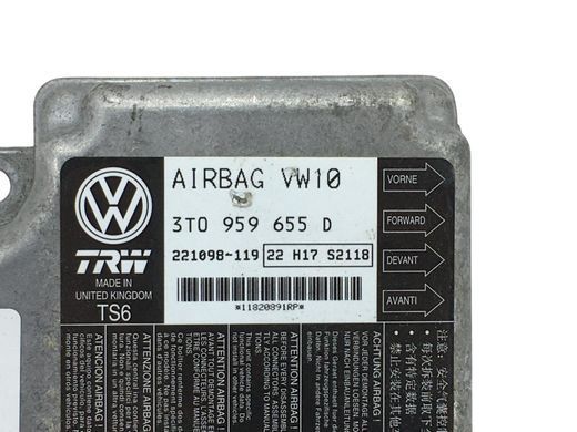 Блок управления AirBag SKODA SUPERB 3T 2008&ndash;2013 3T0959655D, 3T0959655D, A