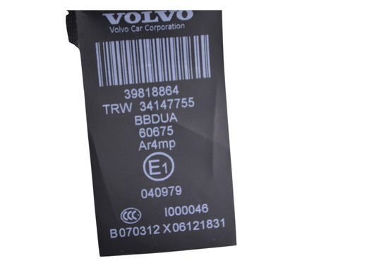 Ремінь безпеки задній правий VOLVO XC60 2008-2013 39818864, 39818864, A